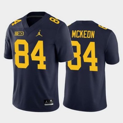 Michigan Wolverines Sean Mckeon Navy Home Men'S Jersey