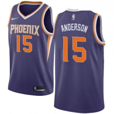 Womens Nike Phoenix Suns 15 Ryan Anderson Swingman Purple NBA Jersey Icon Edition