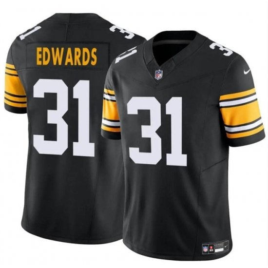 Men Pittsburgh Steelers 31 Daijun Edwards Black 2024 F U S E  Alternate Vapor Untouchable Limited Stitched Jersey