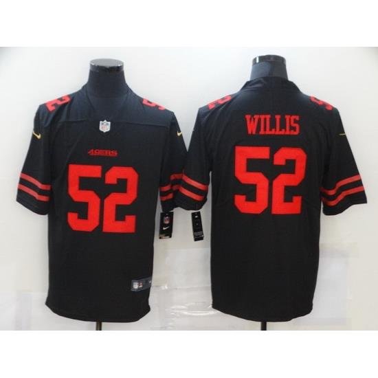 Nike San Francisco 49ers 52 Patrick Willis Black Vapor Untouchable Limited Jersey