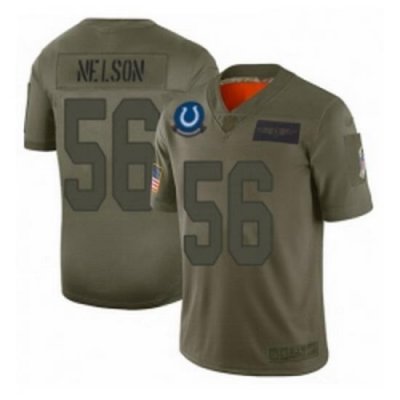 Men Indianapolis Colts 56 Quenton Nelson Limited Camo 2019 Salute to Service Football Jersey