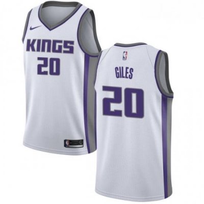 Mens Nike Sacramento Kings 20 Harry Giles Swingman White NBA Jersey Association Edition