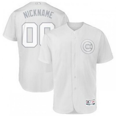 Men Women Youth Toddler All Size Chicago Cubs Majestic 2019 Players Weekend Flex Base Authentic Roster Custom White Jersey