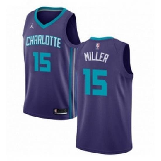 Womens Nike Jordan Charlotte Hornets 15 Percy Miller Swingman Purple NBA Jersey Statement Edition