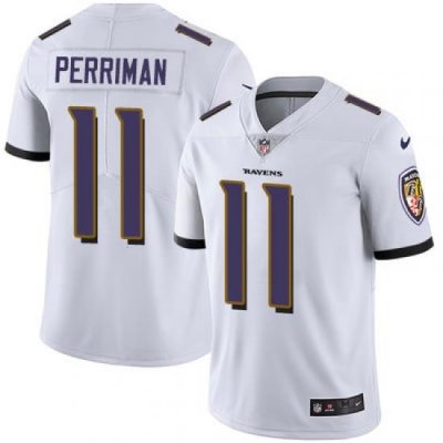 Nike Ravens #11 Breshad Perriman White Mens Stitched NFL Vapor Untouchable Limited Jersey