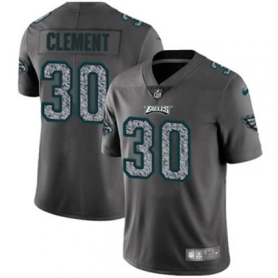 Youth Nike Eagles #30 Corey Clement Gray Static NFL Vapor Untouchable Game Jersey