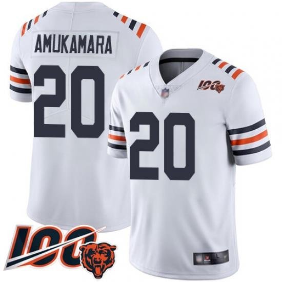 Youth Chicago Bears 20 Prince Amukamara White 100th Season Limited Football Jersey