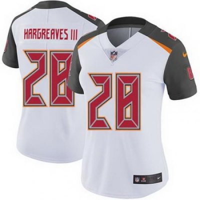 Nike Buccaneers #28 Vernon Hargreaves III White Womens Stitched NFL Vapor Untouchable Limited Jersey