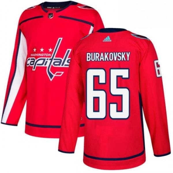 Youth Adidas Washington Capitals 65 Andre Burakovsky Premier Red Home NHL Jersey