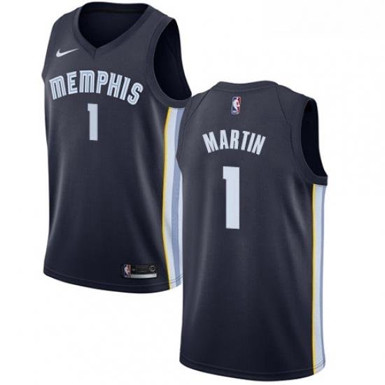 Youth Nike Memphis Grizzlies 1 Jarell Martin Swingman Navy Blue Road NBA Jersey Icon Edition