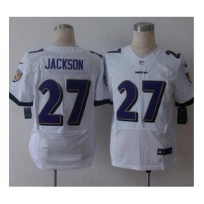 nike nfl jerseys baltimore ravens 27 jackson white[Elite][jackson]