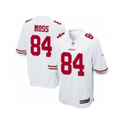 Nike San Francisco 49ers 84 Randy Moss White Game NFL Jersey