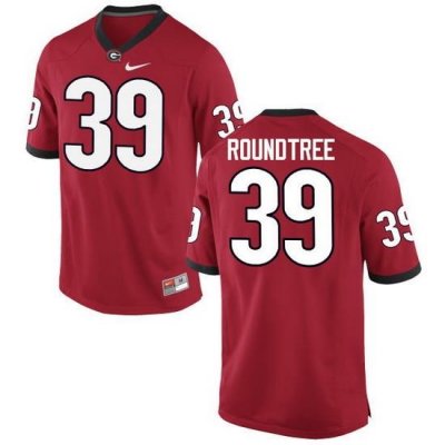 Men Georgia Bulldogs #39 Rashad Roundtree College Football Jerseys-Red