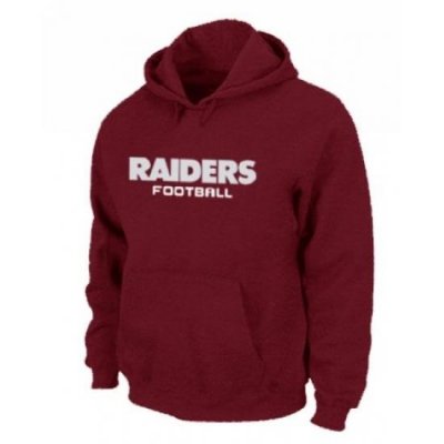 NFL Mens Nike Oakland Raiders Font Pullover Hoodie Red