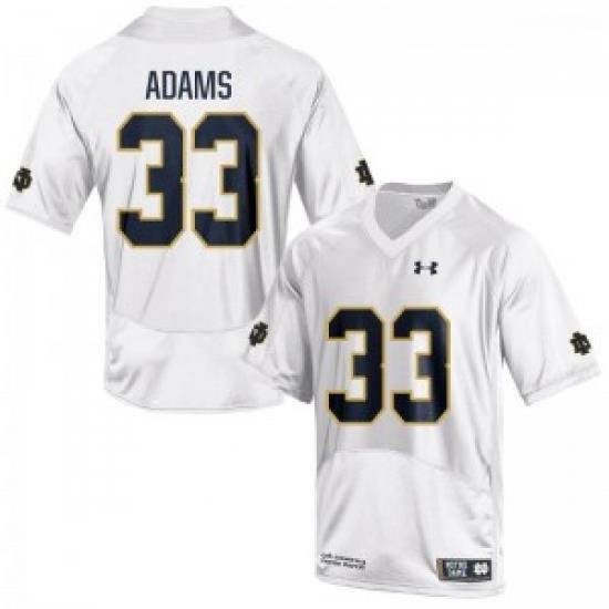 Men Under Armour 33 Limited White Josh Adams Notre Dame Fighting Irish Alumni Football Jersey