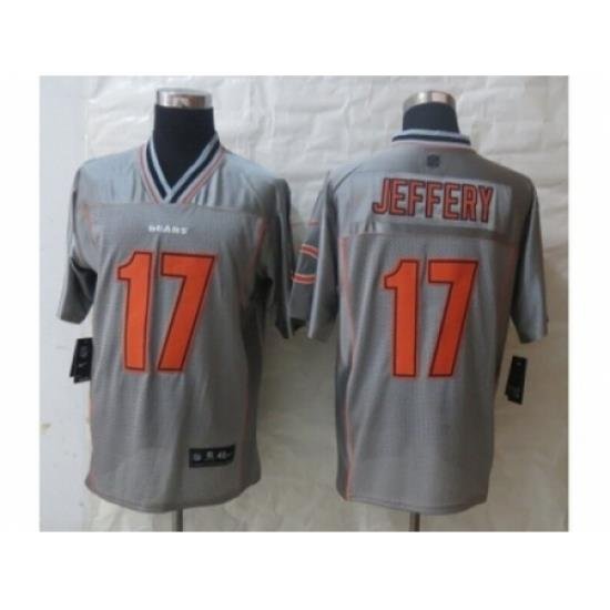 Nike Chicago Bears 17 Alshon Jeffery Grey Elite Vapor NFL Jersey