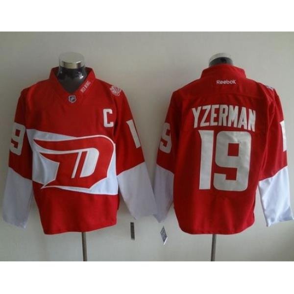 Red Wings #19 Steve Yzerman Red 2016 Stadium Series Stitched NHL Jersey