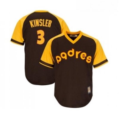 Youth San Diego Padres 3 Ian Kinsler Authentic Brown Alternate Cooperstown Cool Base Baseball Jersey