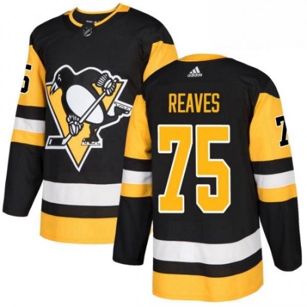 Mens Adidas Pittsburgh Penguins 75 Ryan Reaves Premier Black Home NHL Jersey