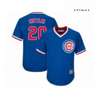 Mens Chicago Cubs 20 Brandon Kintzler Replica Royal Blue Cooperstown Cool Base Baseball Jersey