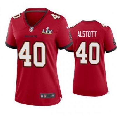 Women Mike Alstott Buccaneers Red Super Bowl Lv Game Jersey