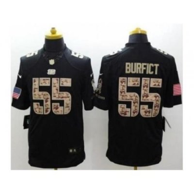 Nike Cincinnati Bengals 55 Vontaze Burfict Black Limited Salute to Service NFL Jersey