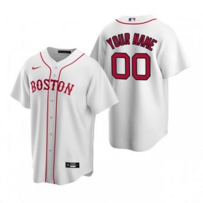 Men Women Youth Toddler All Size Boston Red Sox Custom Nike White Stitched MLB Cool Base Jersey