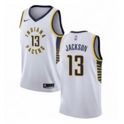 Womens Nike Indiana Pacers 13 Mark Jackson Swingman White NBA Jersey Association Edition