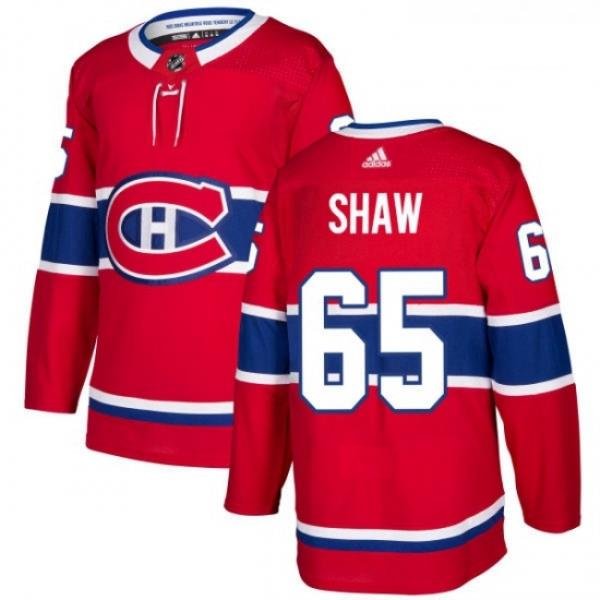 Youth Adidas Montreal Canadiens 65 Andrew Shaw Premier Red Home NHL Jersey