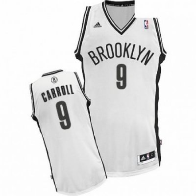 Mens Adidas Brooklyn Nets 9 DeMarre Carroll Swingman White Home NBA Jersey