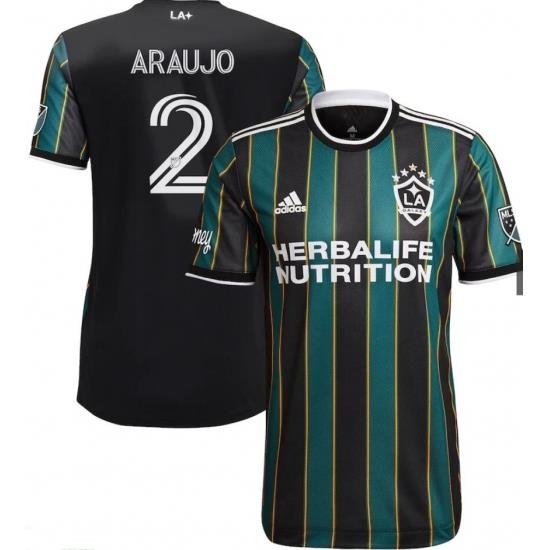 Men Julian Araujo Black Los Angeles Galaxy Community Kit Soccer Jersey