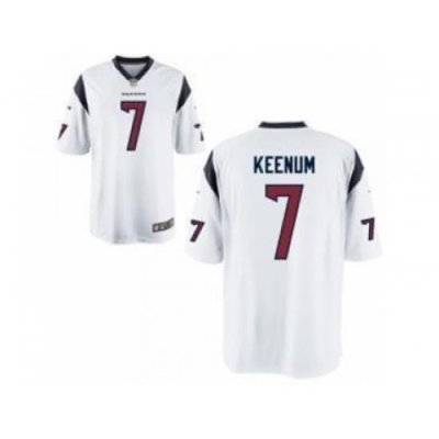 Nike Houston Texans 7 Case Keenum White Elite NFL Jersey