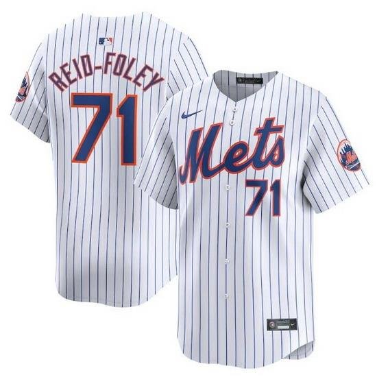 Men NeW York Mets 71 Sean Reid Fole White 2024 Home Limited Stitched Baseball Jersey