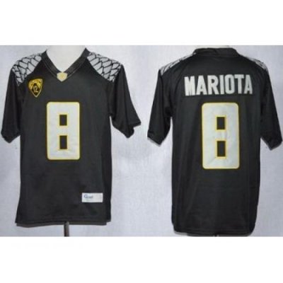 Oregon Duck 8 Marcus Mariota Black Limited NCAA Jerseys