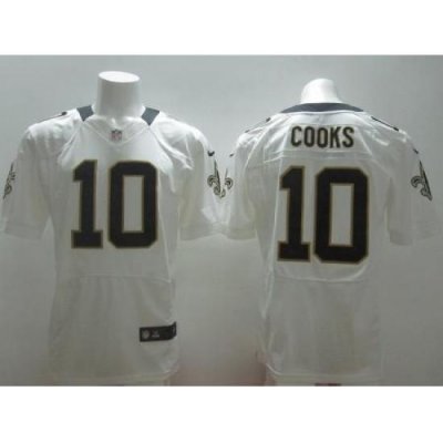 Nike New Orleans Saints 10 Brandin Cooks White Elite NFL Jersey