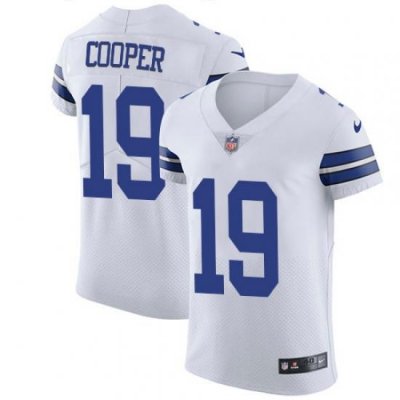 Nike CoWboys #19 Amari Cooper White Men Stitched NFL Vapor Untouchable Elite Jersey