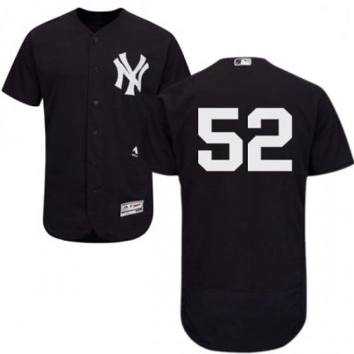 Mens Majestic NeW York Yankees 52 CC Sabathia Navy Blue Alternate Flex Base Authentic Collection MLB Jersey