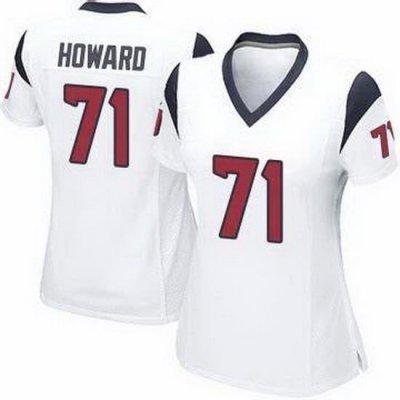 Women Houston Texans Tytus Howard #71 White Vapor Limited Stitched NFL Jersey