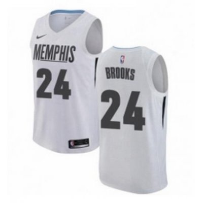 Womens Nike Memphis Grizzlies 24 Dillon Brooks Swingman White NBA Jersey City Edition