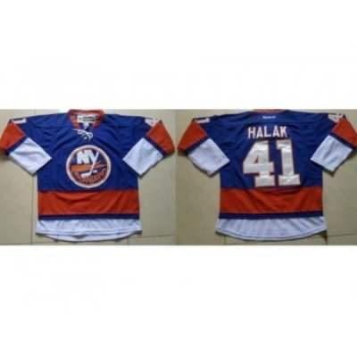 New York Islanders #41 Jaroslav Halak Baby Blue Stitched NHL Jersey