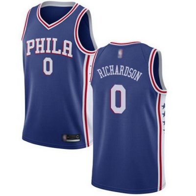 76ers  0 Josh Richardson Blue Basketball Swingman Icon Edition Jersey