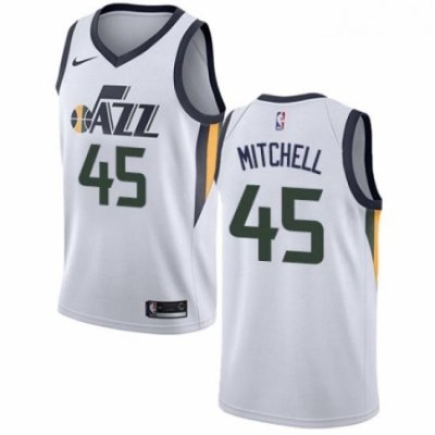 Youth Nike Utah Jazz 45 Donovan Mitchell Authentic NBA Jersey Association Edition