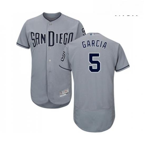 Mens San Diego Padres 5 Greg Garcia Authentic Grey Road Cool Base Baseball Jersey