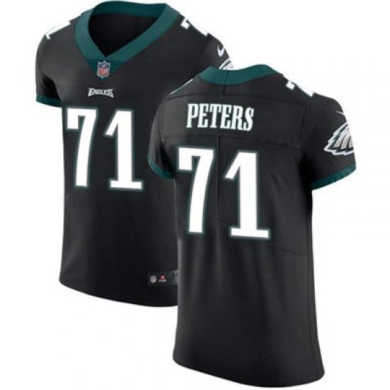 Nike Eagles #71 Jason Peters Black Alternate Mens Stitched NFL Vapor Untouchable Elite Jersey