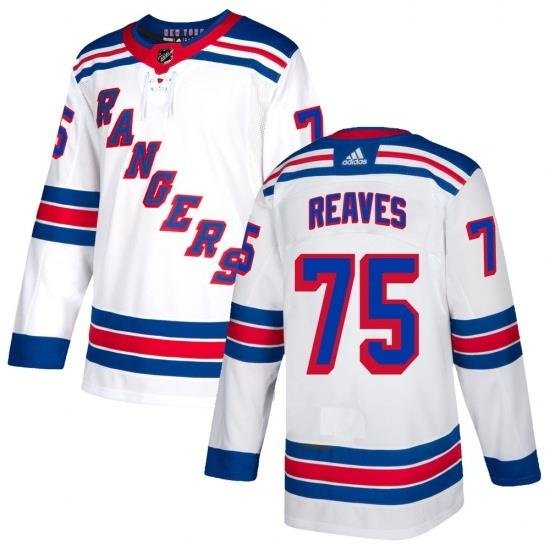 Men New York Rangers 75 Ryan Reaves White Stitched Jersey