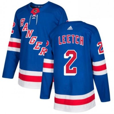 Mens Adidas New York Rangers 2 Brian Leetch Authentic Royal Blue Home NHL Jersey