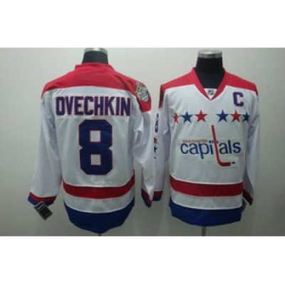 Washington Capitals 8 Alex Ovechkin white C patch