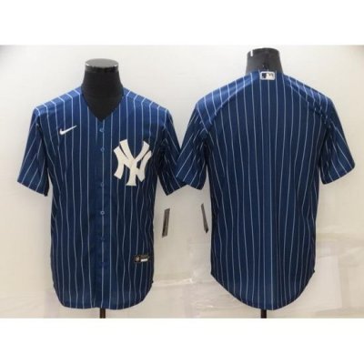 Men NeW York Yankees Blank Navy Cool Base Stitched jersey