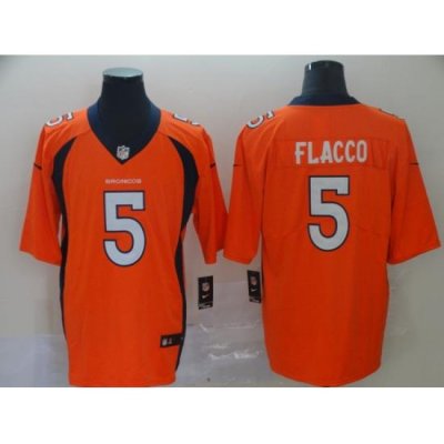 Nike Broncos 5 Joe Flacco Orange Vapor Untouchable Limited Jersey