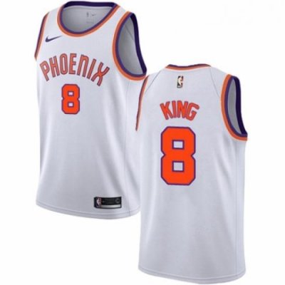 Mens Nike Phoenix Suns 8 George King Swingman White NBA Jersey Association Edition